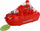 Anije lodër Polesie Fire Boat Patrol, plastike 31cm, për ujë, e kuqe