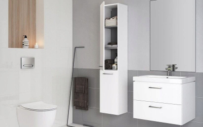Dolap poshtë lavamani Cersanit Lara S926-005-DSM, 45x79x45 cm, 2 sirtarë, i bardhë