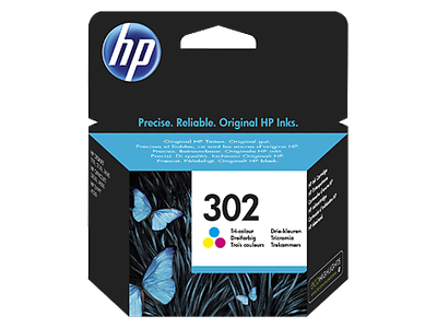 Kartutsh boje HP 302, me tre ngjyra, origjinal