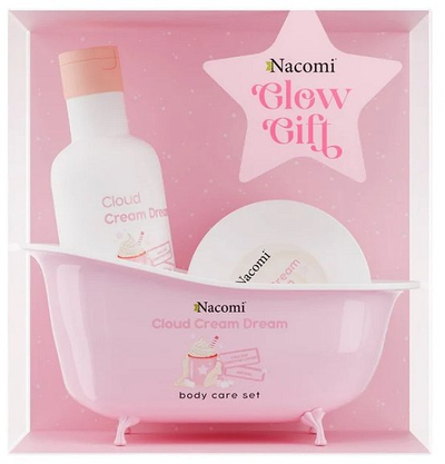 Set kozmetike Nacomi Cloud Cream Dream, xhel dushi edhe gjalp trupi, me erë vanilje