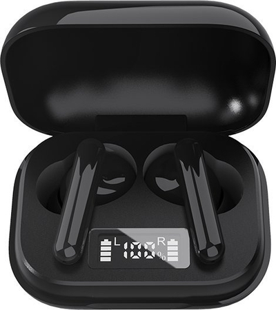 Kufje wireless Denver TWE-38, Bluetooth, me mikrofon, të zeza