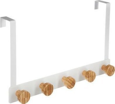Varëse dere 5five Simple Smart, 5 grepa bambuje, metalike, e bardhë