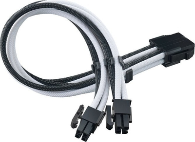 Kabllo zgjatues Silverstone PP07E nga EPS 8-pin në EPS ATX 4+4-pin, 30 cm, bardh e zi