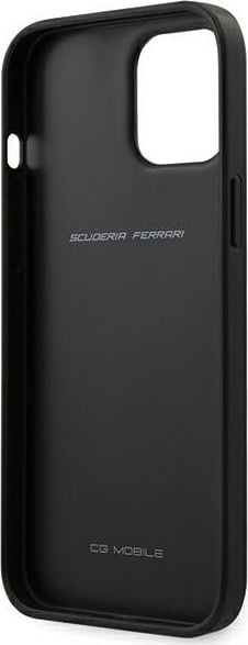 Mbrojtëse telefoni Ferrari FEOGOHCP12LBK, iPhone 12 Pro Max 6.7", hardcase lëkurë, e zezë