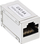 Adaptor rrjeti InLine Cat.6A, 2x RJ45 F F, i blindum, metalik, argjendtë