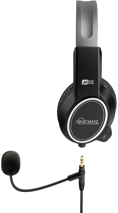 Слушалки за деца Mee Audio KidJamz KJ35, бум микрофон, ограничувач на јачина, црни