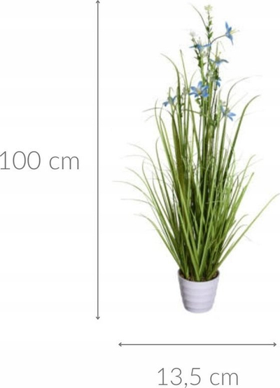 Lule artificiale për zbukurim Home Styling Collection Field Flowers, 100 cm, me vazo