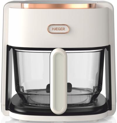 Fritezë ajri Haeger Air Glass Digital AF-G45.006B, 4.5L, 1200W, e zezë