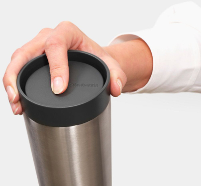 Gotë termike Brabantia Make &amp; Take, 0.36L, inox, gri e errët