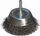 Furçë teli fundore Abraboro End Wire Brush 75mm, diametër 75mm, bisht 6mm, metalike