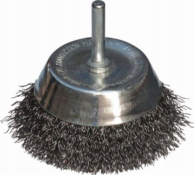 Furçë teli fundore Abraboro End Wire Brush 75mm, diametër 75mm, bisht 6mm, metalike