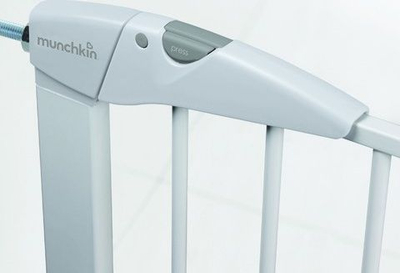 Порта за безбедност за деца Munchkin Maxi-Secure, монтирање со притисок, 76-82 cm, бела