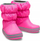 Çizme bore për vajza Crocs Winter Puff Boot Jr 14613-6TR, slip-on, taban gome, rozë