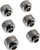 Konektor ftohje me ujë Raijintek Pelias D161806, 16mm, set 6 copë, argjend