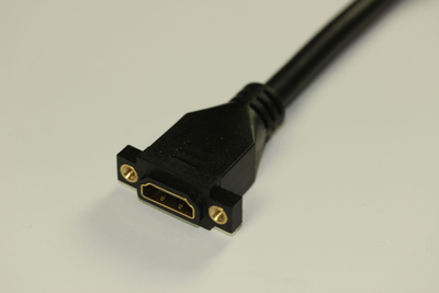 Kabllo HDMI Vivolink Pro F/F, 15cm, për wallplate, i zi