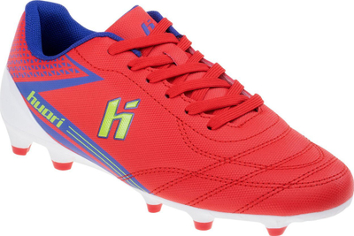 Këpucë futbolli Huari Octubri Teen Jr, për fëmijë, me vida, të kuqe