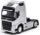 Lodër kamion Welly Volvo FH, model TIR, shkalla 1:32, argjendtë