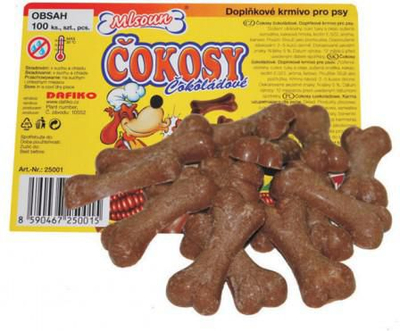 Kocka çokollatë për qen, 100 copë