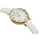 Orë dore për kalamaj Paul Lorens PL14641A-3C2-2, quartz, ciferblat 26mm, rrip i bardhë