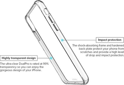 Këllëf telefoni JCPAL iGuard DualPro për iPhone 14, MagSafe, transparent