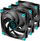 Ventilatorë PC Iceberg Thermal IceGALE Silent PWM, 120mm, set me 3 copa, ngjyrë e zezë