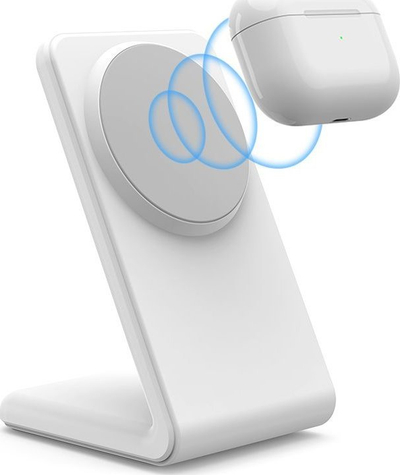 Karikues me valë Tech-Protect QI15W-A23 MagSafe, 15W, për iPhone 12 13 14 15, i bardhë
