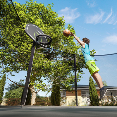 Set basketbolli për trampolinë Zipro ZIPRO, panel me kosh, top me pompë, shumëngjyrësh