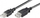 Kabllo Techly USB A - USB A 686221, 0.3m, e zezë