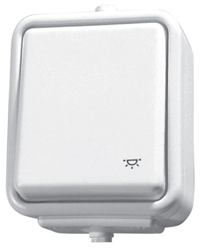 Ndërprerës drite Schneider Electric Push WNT102C01, i bardhë