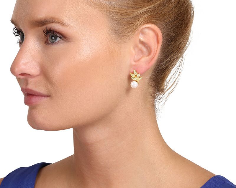 Vathë për femra JwL Luxury Pearls JL0827, të artë/bardhë
