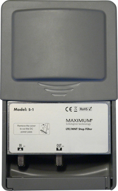 Ndarës antene Maximum XO S1, filtër 4G LTE, DC pass, gri