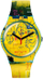 Orë Swatch Art Journey Hollywood Africans By JM Basquiat, e verdhë
