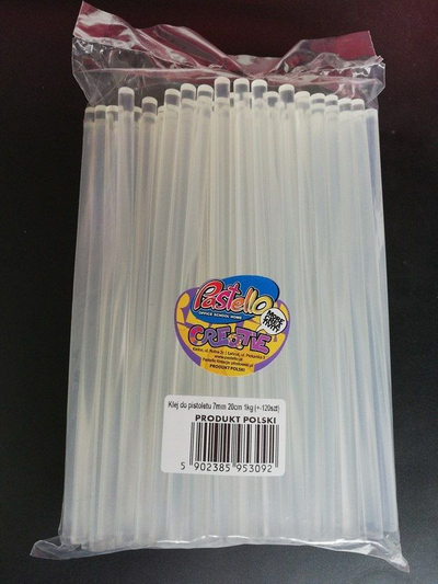 Shkop silikoni Pastello, 7mm x 20cm, transparent