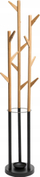 Stendë rrobash 5five Simply Smart Bamboo Clothes Rack Umbrella Stand, bambu, me mbajtëse çadrash, natyrale e zezë