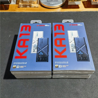 Amplifikator kufjesh FiiO KA13 USB DAC, Hi-Res Audio, dalje 3.5mm dhe 4.4mm, i zi
