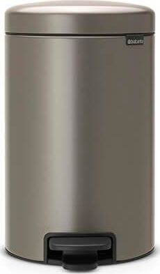 Kosh mbeturinash Brabantia Platinum Pedal Bin, 12L, argjendtë