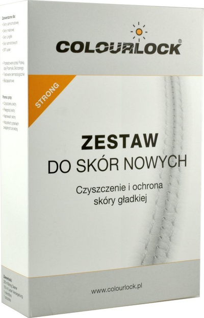 Set pastrimi lëkure Colourlock Leather Cleaning Kit Strong Universal, për lëkurë të lëmuar, me furçë dhe leckë mikrofibër