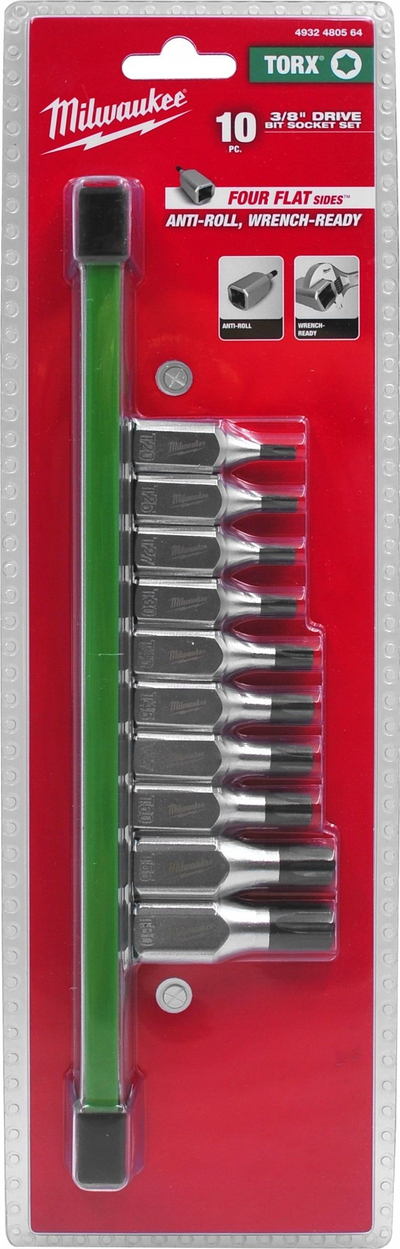 Set çelsash TORX Hikoki SCHAFT 3/8", 10 copë, metalik