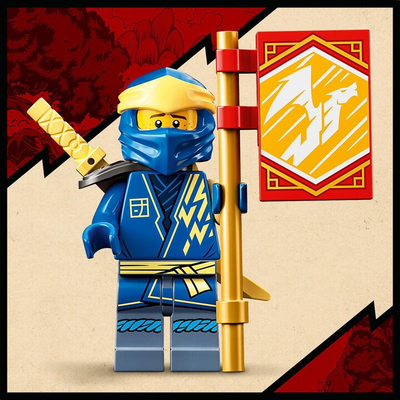 Set lodër LEGO Ninjago 71760 Jay's Stormy Dragon EVO, 140 pjesë