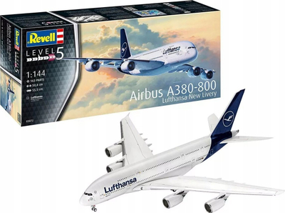 Model avioni Revell Airbus A380, set për ndërtim, shkallë 1:288