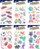 Ngjitësa shkumë MFP Foam Stickers 6123, figura shumëngjyrëshe, 16x8 cm