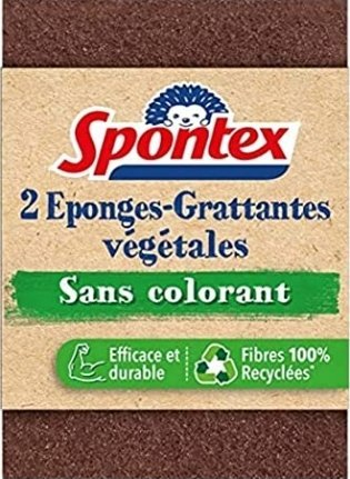 Sfungjer larës Spontex, pa bojë, set 2 copë