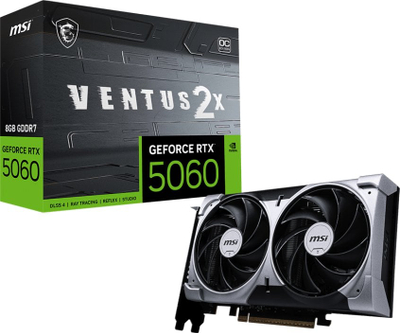 MSI GeForce RTX 5060 8GB VENTUS 2X OC графичка картичкаMSI GeForce RTX 5060 8GB VENTUS 2X OC графичка картичкаMSI GeForce RTX 5060 8GB VENTUS 2X OC графичка картичка