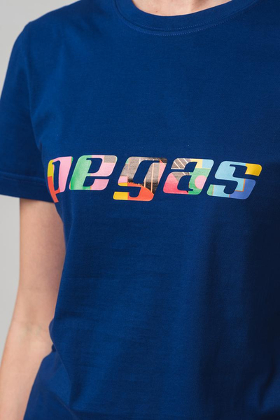 Bluzë Champion Multicolor Logo, për femra, madhësia L, blu royal