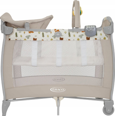 Shtrat palos Graco Contour Electra për bebe, me 2 nivele, për dyshek 65 x 100 cm, me dridhje edhe muzikë