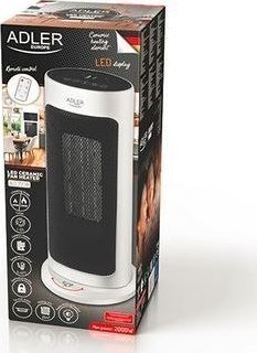 Ngrohës me ventilator Adler AD 7738, 2000W, qeramik me telekomandë, gri