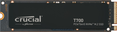 SSD i brendshëm Crucial T700, 4TB, M.2 2280 PCIe Gen5 NVMe, i zi