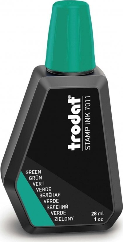 Bojë për vulë Trodat 7011, rimbushëse, 28ml, jeshile