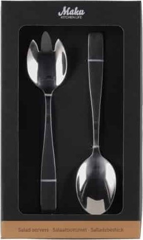 Set lugësh sallate Maku Basic, çelik inoks, 2 copë, ngjyrë çeliku