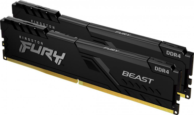 Memorie Kingston Fury Beast, DDR4, 32 GB, 2666 MHz, CL16, KF426C16BBK2/32